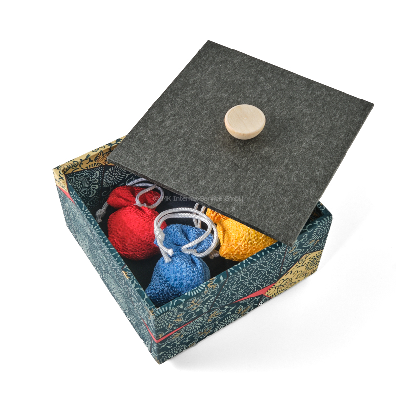 Chiyogami-Box "Mosaik" - Aufbewahrungsbox, Geschenkbox, Schmuckbox