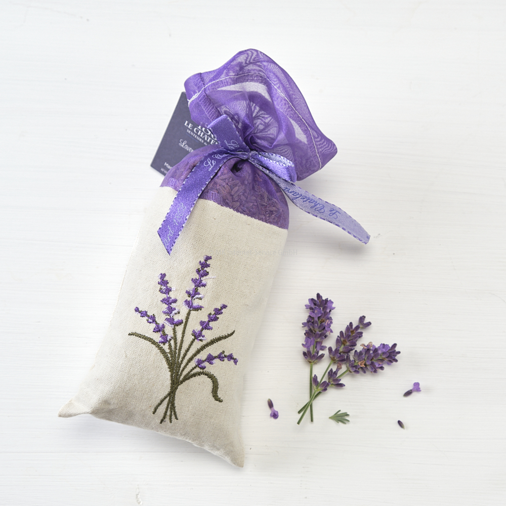 Lavendel-Duftsäckchen im Leinen-/Organzabeutel