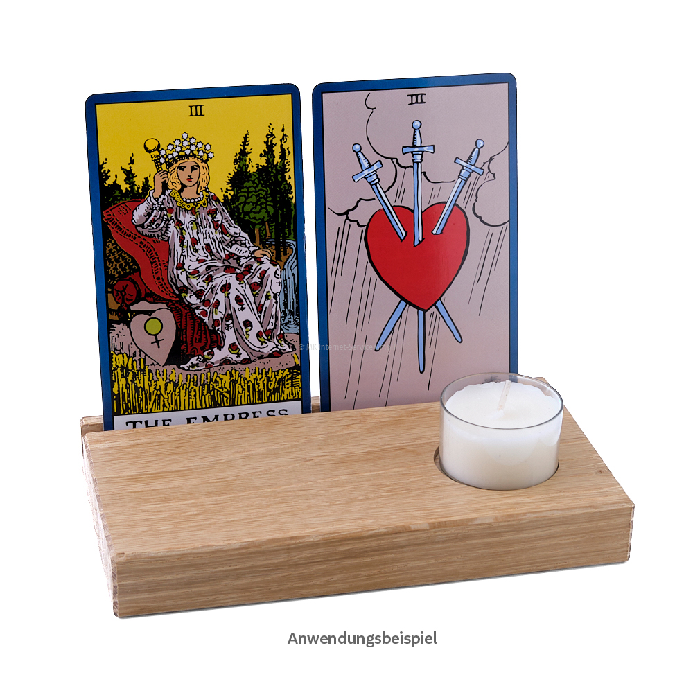 Tarotkartenhalter aus Eichenholz