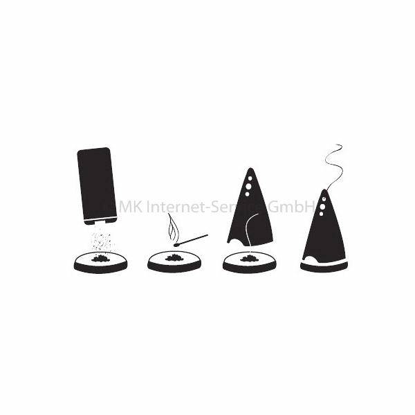 Duftlampe Kobold für Räucherkegel und Holzpulver, blau