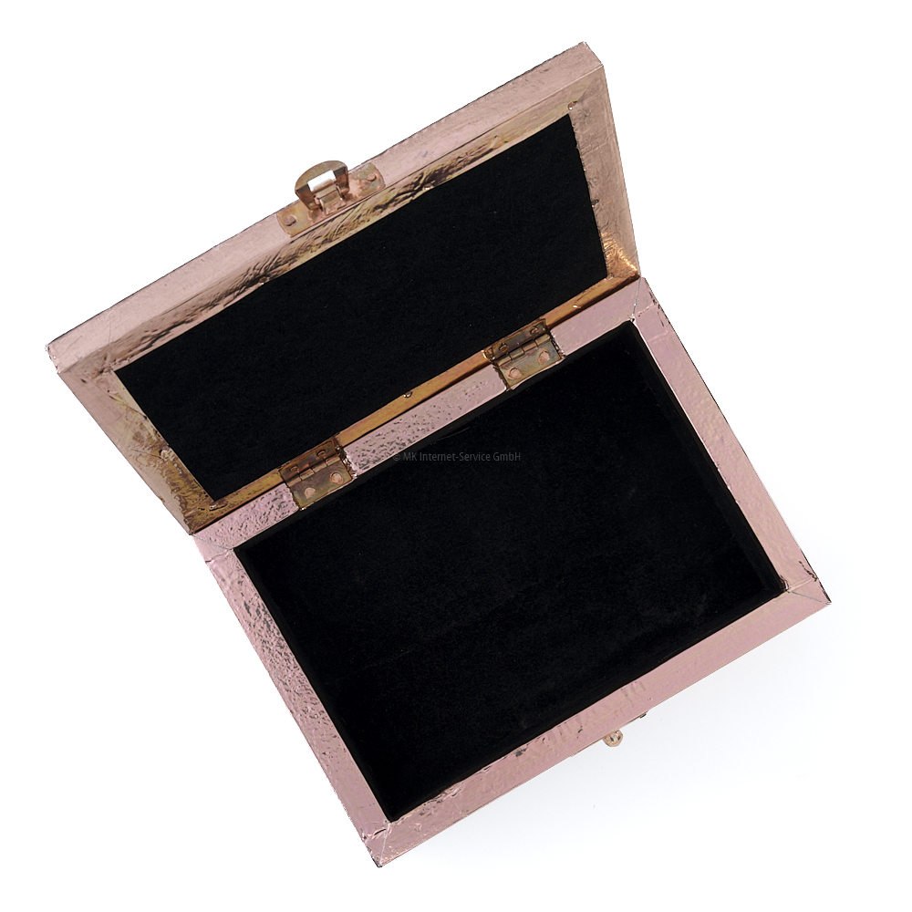 Tarotbox/Aufbewahrungsbox mit OM-Symbol in Kupferfarbe