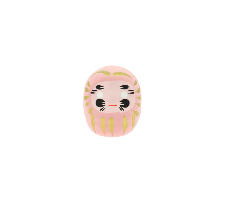 Japanischer Glücksbringer Daruma rosa - Liebe und Zuneigung