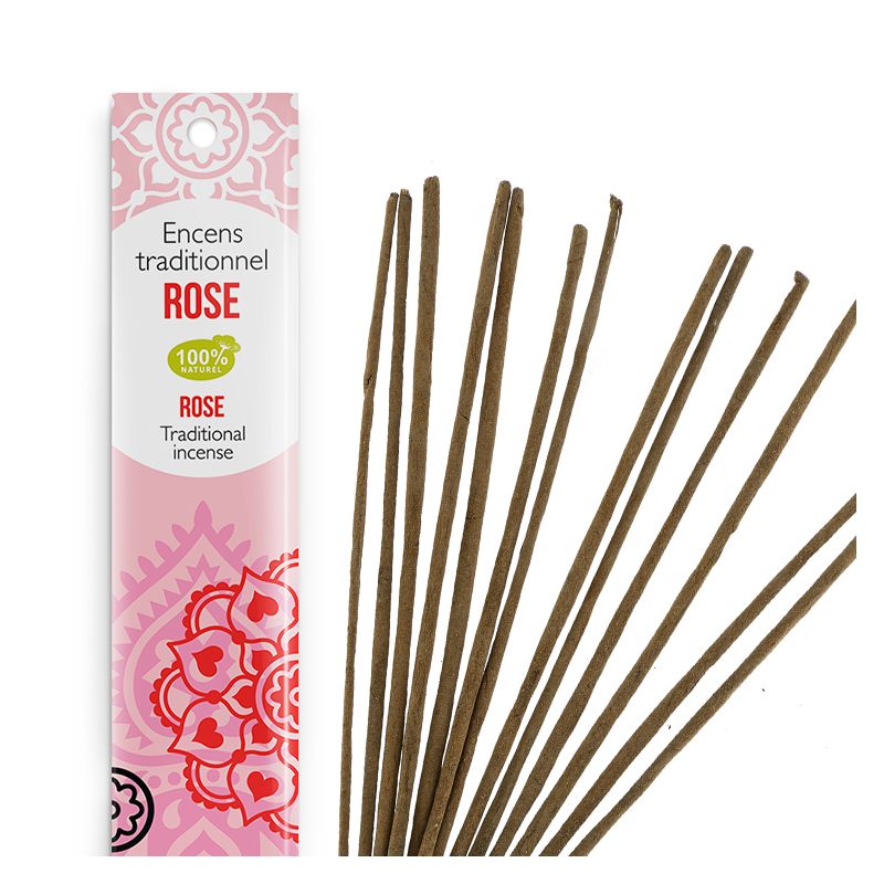 Rose - Indische Räucherstäbchen Alte Tradition Les Encens du Monde