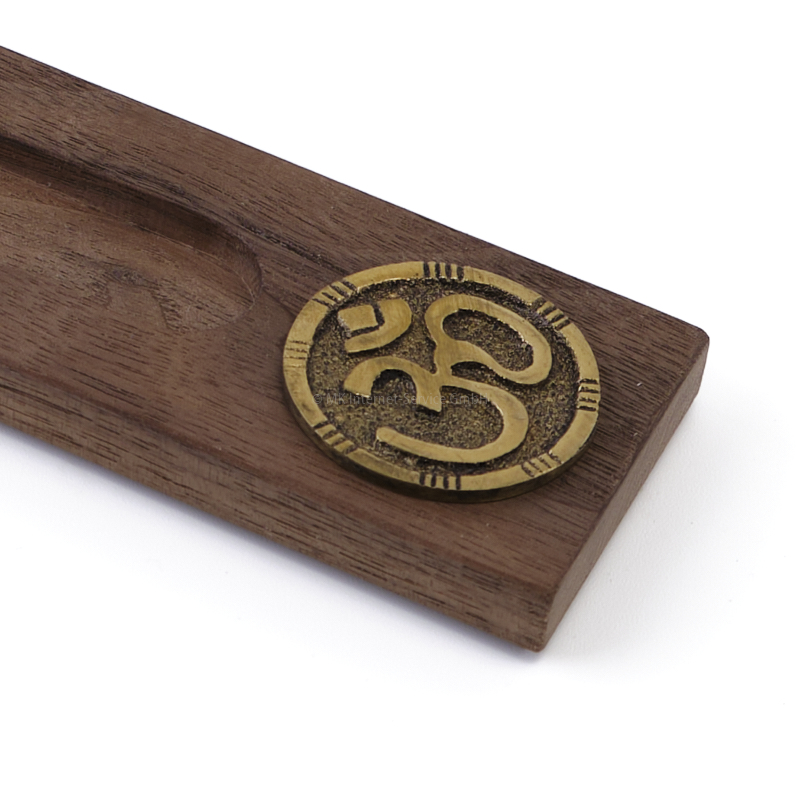 Räucherstäbchenhalter "OM" aus Edelholz