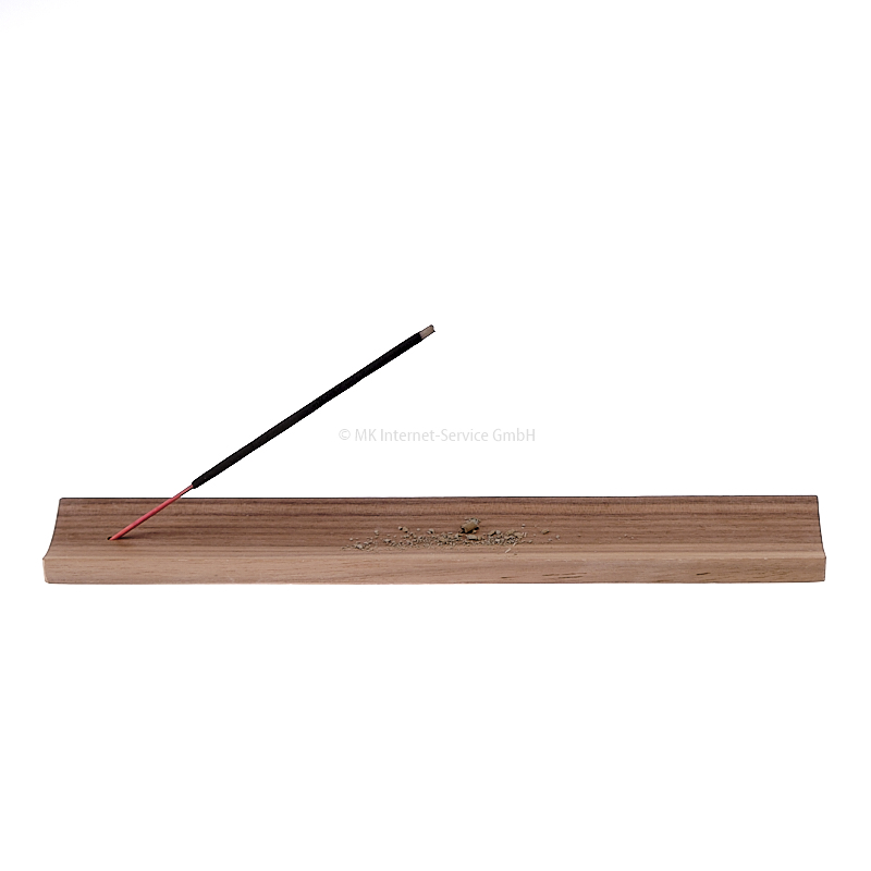 Räucherstäbchenhalter aus Edelholz mit Hohlkehle
