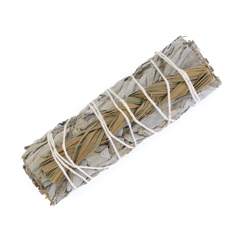 Mini Smudge Stick Weißer Salbei und Sweetgrass