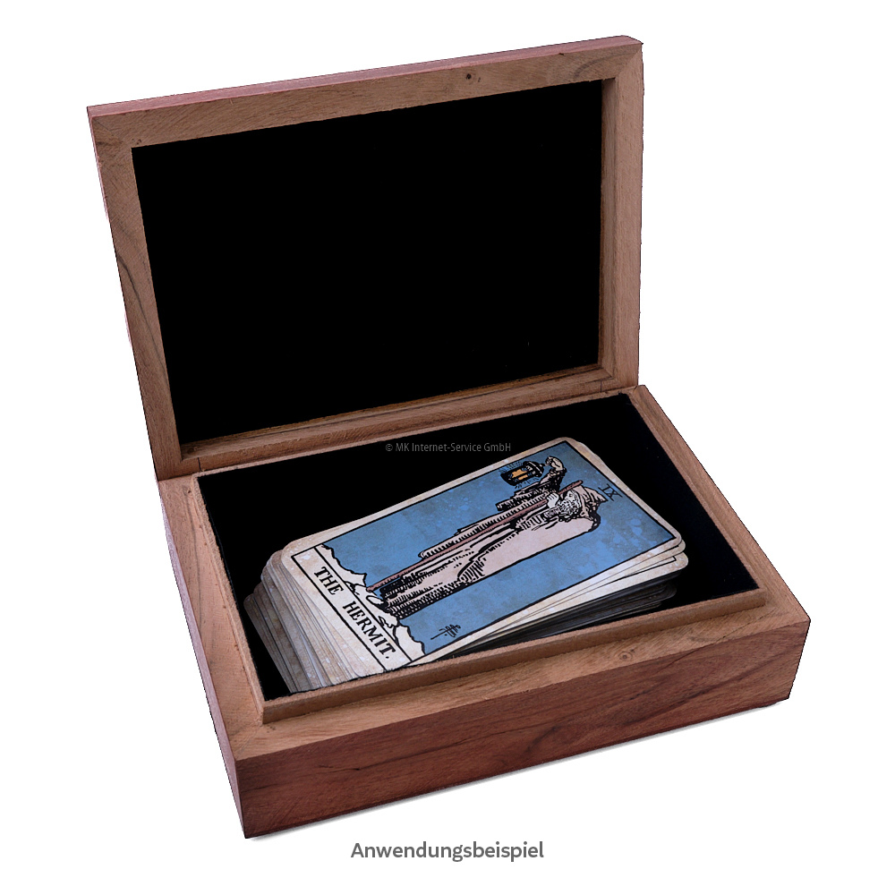 Tarotbox/Aufbewahrungsbox mit graviertem Pentagramm