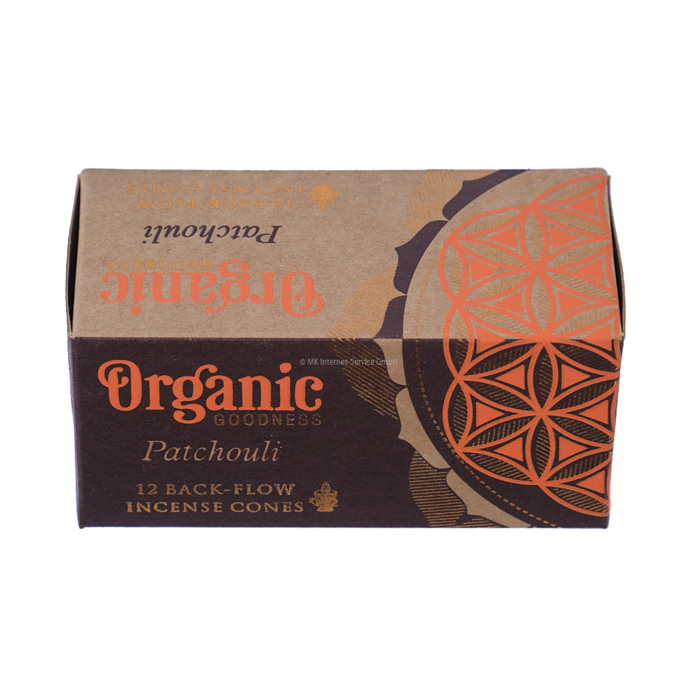 Organic Goodness Rückfluss-Räucherkegel Patchouli