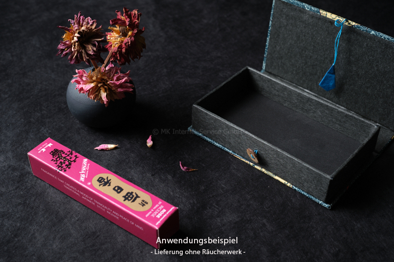 Geschenkbox Chiyogami mit Deckel, Aufbewahrungsbox für Räucherstäbchen Morning Star