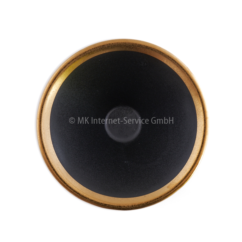 Räucherschale aus Keramik, schwarz/gold