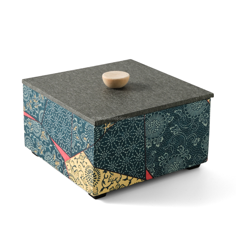 Chiyogami-Box "Mosaik" - Aufbewahrungsbox, Geschenkbox, Schmuckbox