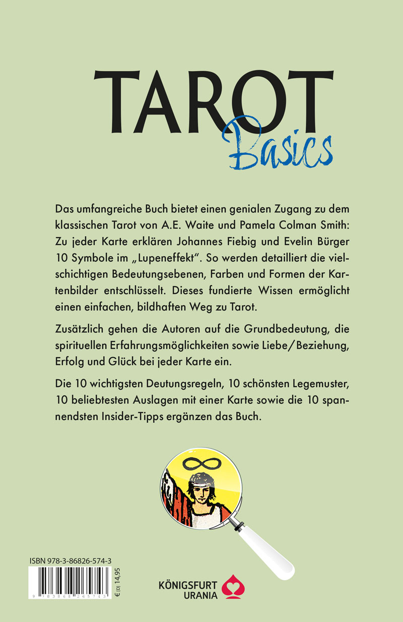 Tarot Basics Waite - Symbole, Schlüsselbegriffe, DeutungenBuch Tarot Basics Waite - Symbole, Schlüsselbegriffe, Deutungen