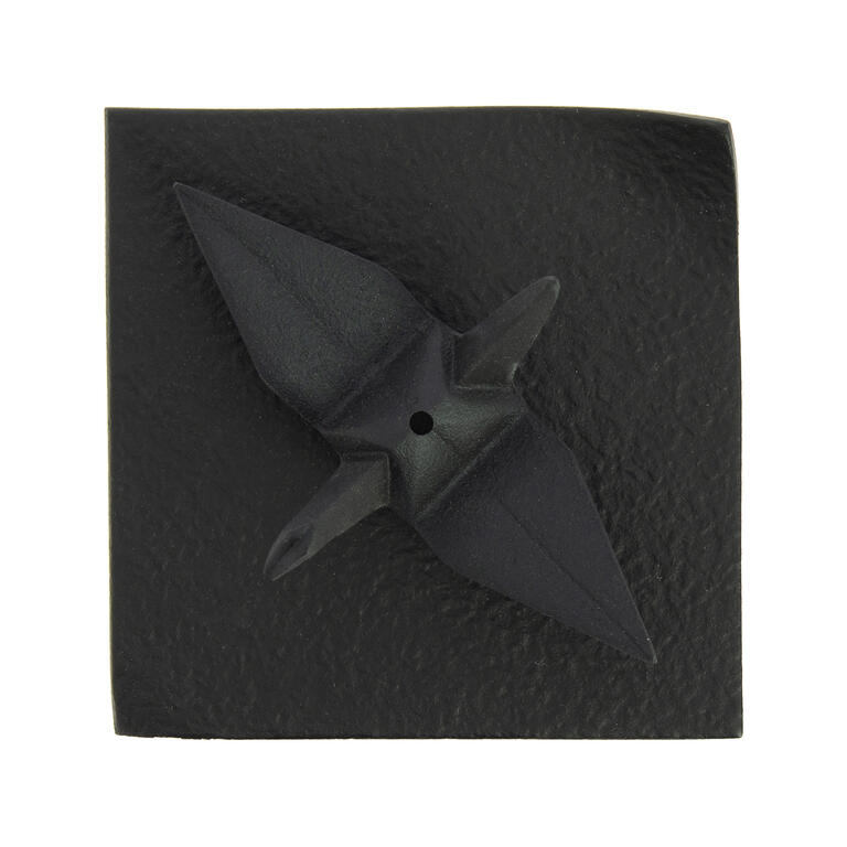Japanischer Räucherstäbchenhalter Iwachu "Orizuru" (Kranich) aus Gusseisen, schwarz